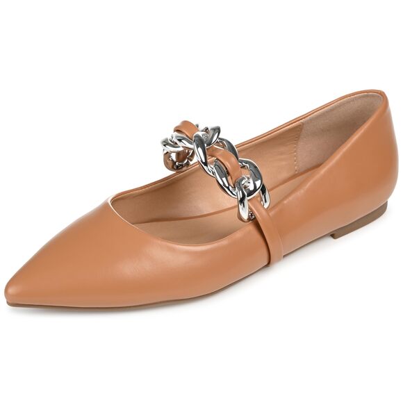 Journee Collection Shoes - Journee Womens Metinaa Ballet Pointed Toe Slip On Flats 8